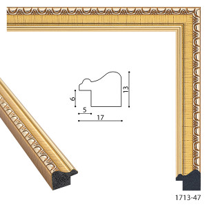 Дзеркало в багеті 15х21 см. Код 1713-47